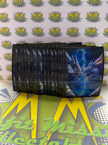 Magic the Gathering: 60 Blue Dragon Protective Sleeves