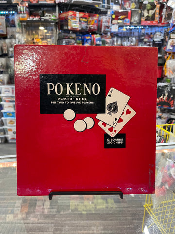 Vintage Po Ke No Poker Keno Board Game