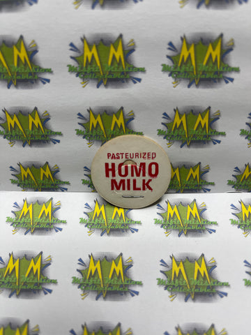 Vintage Milk Bottle Cap for Pasteurized Homo Milk 1.25”