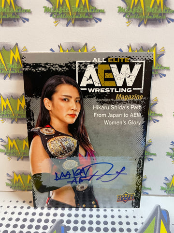 2022 Upper Deck AEW All Elite Wrestling Hikaru Shida Autographed Trading Card #88