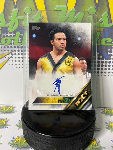 2016 WWE Topps NXT Hideo Itami Then Now Forever Authentic Autograph Card 06/99