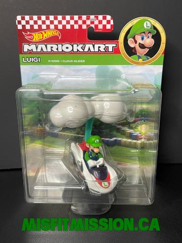 Hot Wheels Mariokart Luigi P-Wing Cloud Glider (New)