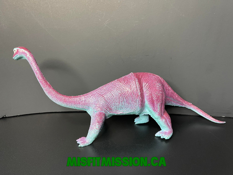 Vintage 1985 Imperial Purple and Blue Brachiosaurus Dinosaur