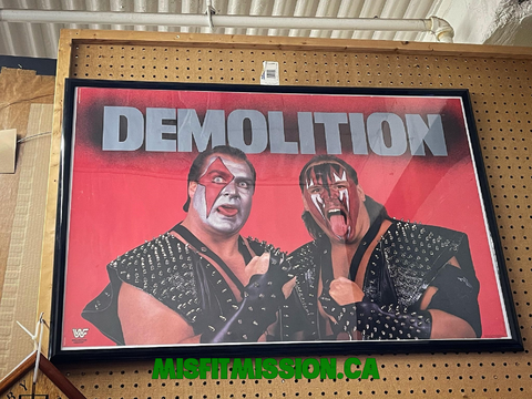 Rare Vintage 1989 WWF/WWE Demolition Ax and Smash Poster 23x35