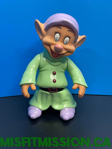 Vintage Snow White and the Seven Dwarfs Poseable Vinyl Dopey Figure