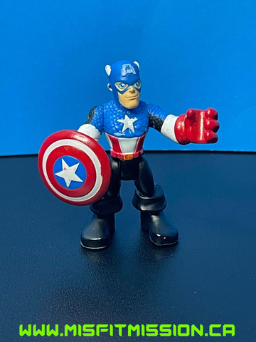 Marvel Playskool Heroes Captain America Black Boots Figure