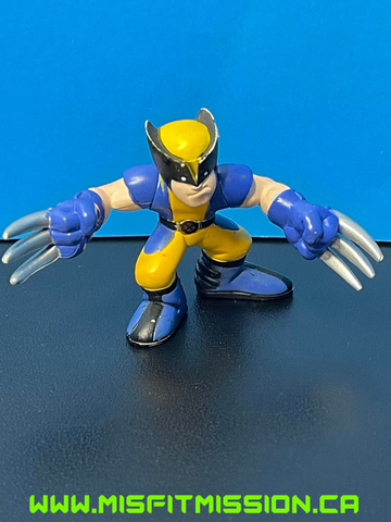 2006 Marvel Hasbro Hero Squad Wolverine With Mask Figure