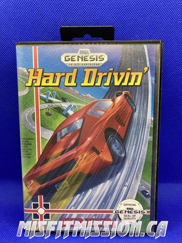 Sega Genesis Hard Drivin' CIB - The Misfit Mission Collectables -Sega Genesis - Sega - Games A To M - -