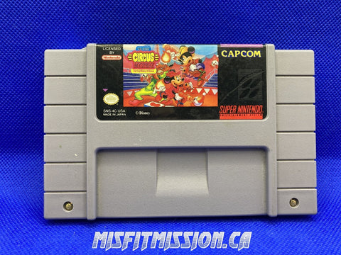SNES Disney's The Great Circus Mystery - The Misfit Mission Collectables -SNES - Nintendo - Games A To M - -