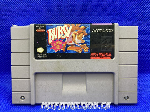 SNES Bubsy - The Misfit Mission Collectables -SNES - Nintendo - Games A To M - -
