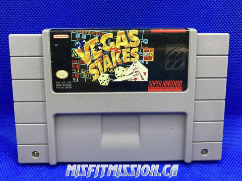 SNES Vegas Stakes - The Misfit Mission Collectables -SNES - Nintendo - Games N To Z - -