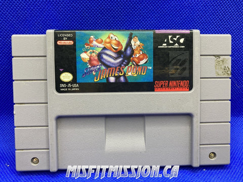 SNES James Pond - The Misfit Mission Collectables -SNES - Nintendo - Games A To M - -