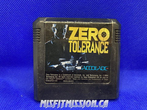 Sega Genesis Zero Tolerance - The Misfit Mission Collectables -Sega Genesis - Sega - Games N To Z - -