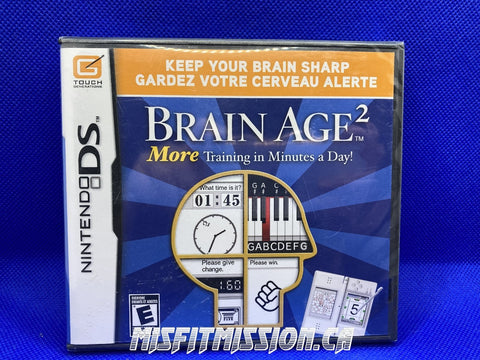 Nintendo DS Brain Age 2 - The Misfit Mission Collectables -Nintendo DS - Nintendo - Nintendo DS - -