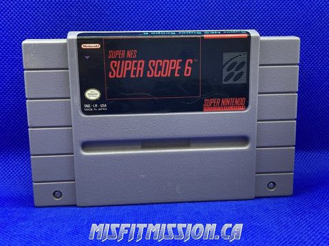 SNES Super NES Super Scope 6 - The Misfit Mission Collectables -SNES - Nintendo - Games N To Z - -