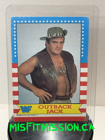 WWF 1987 Topps Outback Jack #14