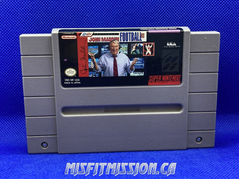 SNES John Madden Football 96 - The Misfit Mission Collectables -SNES - Nintendo - Games A To M - -