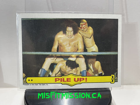WWF 1985 Topps Pile Up Andre The Giant #50