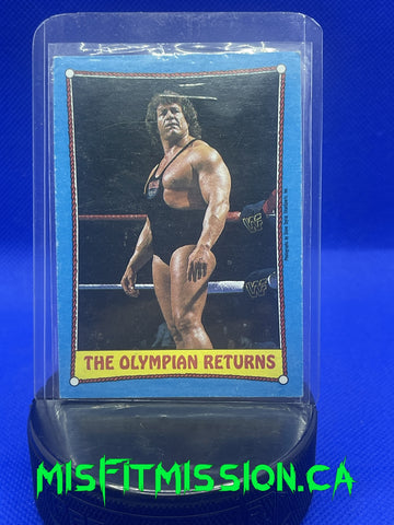 WWF 1987 Topps The Olympian Returns Ken Patera #45
