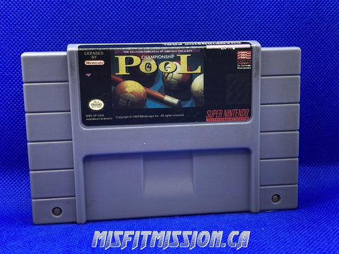 SNES Championship Pool - The Misfit Mission Collectables -SNES - Nintendo - Games A To M - -