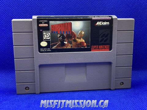 SNES Foreman For Real - The Misfit Mission Collectables -SNES - Nintendo - Games A To M - -