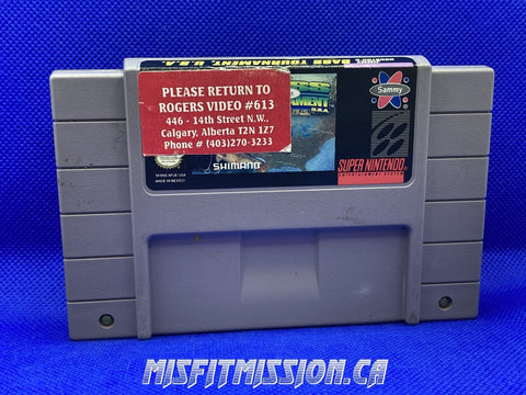 SNES Bass Tournament U.S.A. - The Misfit Mission Collectables -SNES - Nintendo - Games A To M - -