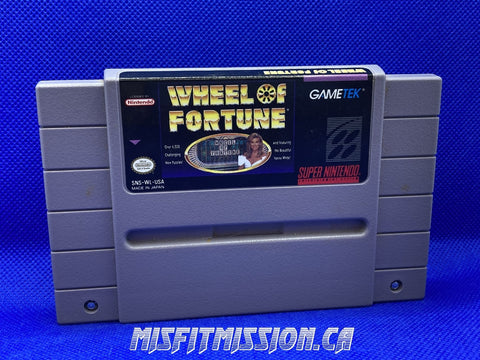 SNES Wheel of Fortune - The Misfit Mission Collectables -SNES - Nintendo - Games N To Z - -