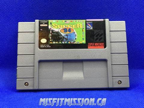 SNES Championship Soccer '94 - The Misfit Mission Collectables -SNES - Nintendo - Games A To M - -