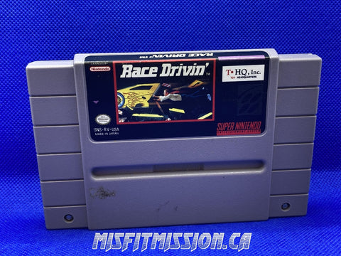 SNES Race Drivin' - The Misfit Mission Collectables -SNES - Nintendo - Games N To Z - -