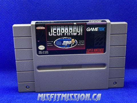 SNES Jeopardy - The Misfit Mission Collectables -SNES - Nintendo - Games A To M - -