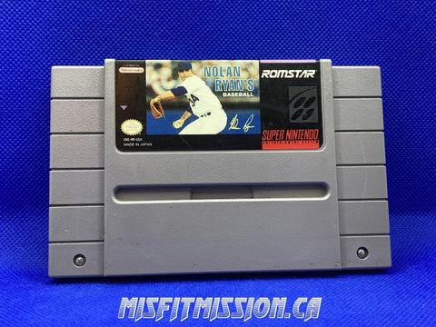 SNES Nolan Ryan's Baseball - The Misfit Mission Collectables -SNES - Nintendo - Games N To Z - -