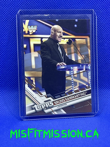 2017 WWE Then Now Forever Topps Bruno Sammartino Bronze #185