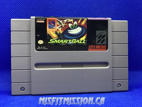 SNES Smart Ball - The Misfit Mission Collectables -SNES - Nintendo - Games N To Z - -