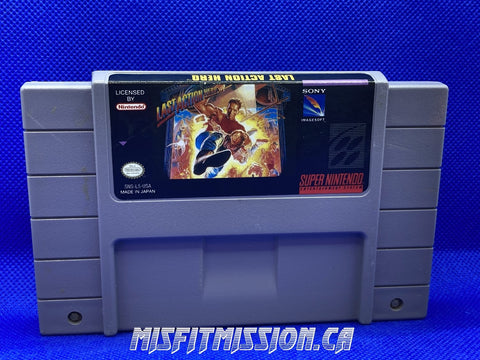 SNES Last Action Hero - The Misfit Mission Collectables -SNES - Nintendo - Games A To M - -