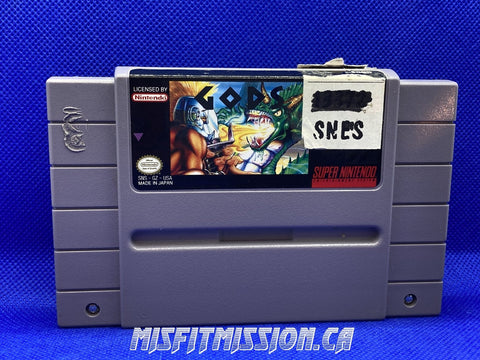 SNES Gods - The Misfit Mission Collectables -SNES - Nintendo - Games A To M - -