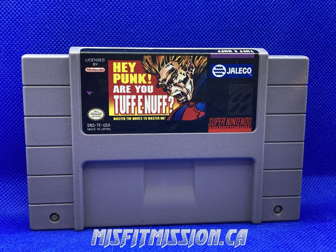 SNES Hey Punk Are you Tuff Enuff? - The Misfit Mission Collectables -SNES - Nintendo - Games A To M - -