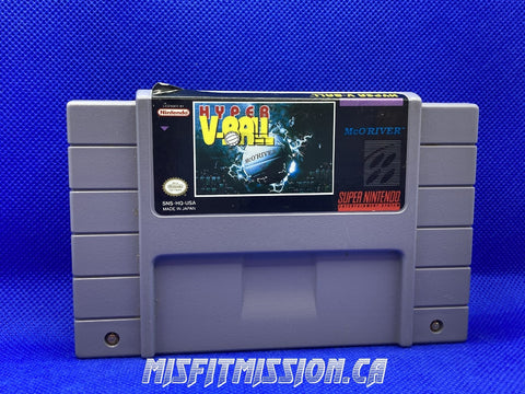 SNES Hyper V-ball - The Misfit Mission Collectables -SNES - Nintendo - Games A To M - -