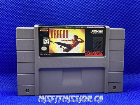 SNES Dragon The Bruce Lee Story - The Misfit Mission Collectables -SNES - Nintendo - Games A To M - -