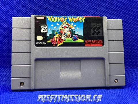 SNES Wario's Woods - The Misfit Mission Collectables -SNES - Nintendo - Games N To Z - -
