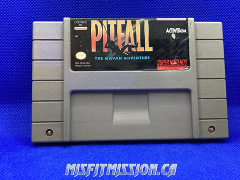 SNES Pitfall – The Mayan Adventure - The Misfit Mission Collectables -SNES - Nintendo - Games N To Z - -