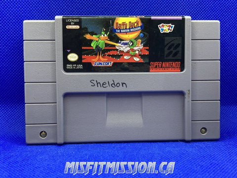 SNES Daffy Duck The Marvin Missions - The Misfit Mission Collectables -SNES - Nintendo - Games A To M - -