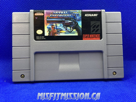 SNES Lethal Enforcers - The Misfit Mission Collectables -SNES - Nintendo - Games A To M - -