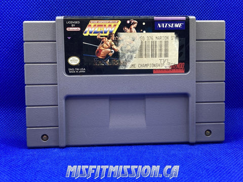 SNES Natsume Championship Wrestling - The Misfit Mission Collectables -SNES - Nintendo - Games N To Z - -