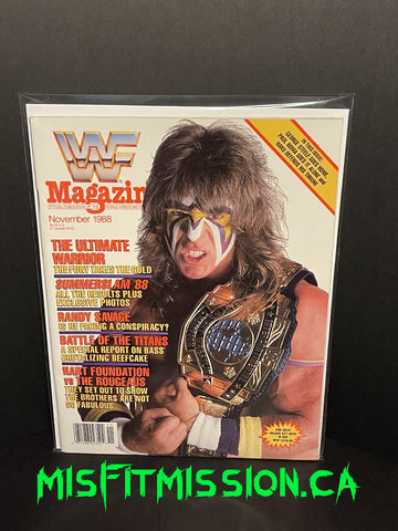 WWF Wrestling Magazine November 1988 Ultimate Warrior