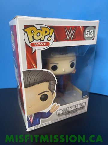 WWE Funko Pop Vince McMahon 53 Blue Suit (New)