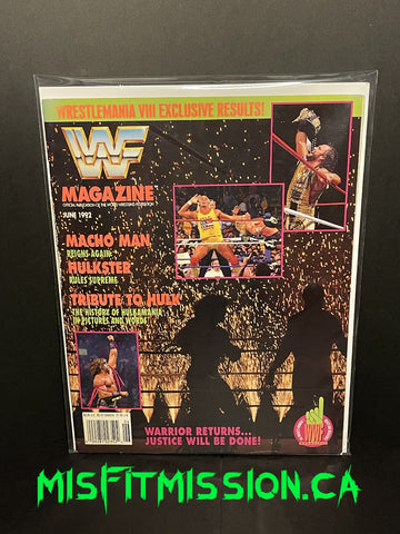 WWF Wrestling Magazine June 1992 Hulk Hogan, Ultimate Warrior, Macho Man Randy Savage