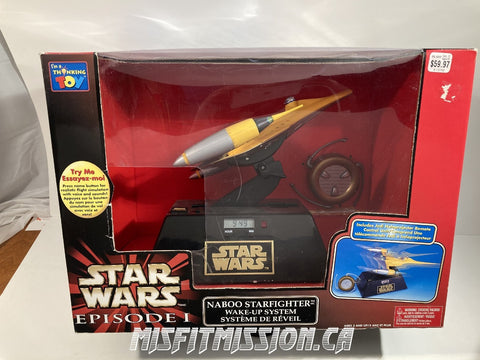 Star Wars Episode One Naboo Star Fighter Wake up System (New) - The Misfit Mission Collectables -Star Wars - Thinkway Toys - Misc. Star Wars - -