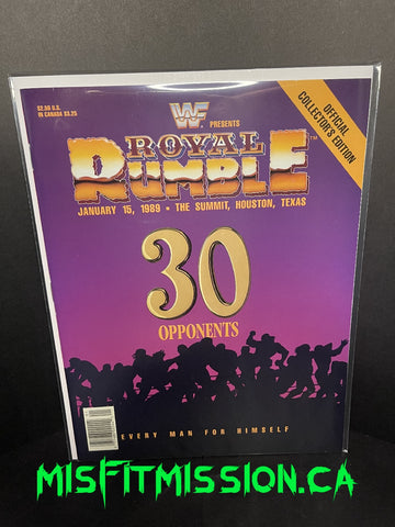 WWF Presents Royal Rumble January 15, 1989 Official Souvenir Edition