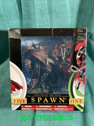 Spawn The Evolution 1 & 5 exclusive 2-pack figure set 2000 McFarlane Toys