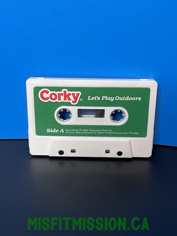 Vintage 1980 Playmates Corky Cassette Tape Let's Play Outdoors